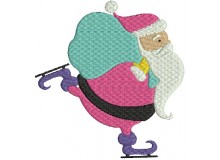 Stickdatei - Knecht Ruprecht Schlittschuhläufer